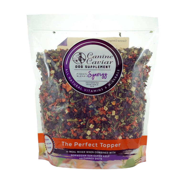 Canine Caviar - Synergy Dehydrated Vegetable Mix, Dog Food Topper, Dehydrated Dog Food, Supplements & Vitamins, Gluten-Free (2.5 Pounds)