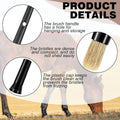 2 Set Hoof Oil Brush with Cap Soft Horse Face Cleaning Brush