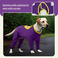 IDOMIK Dog Recovery Suit, Full Body Surgical Onesie Anti Licking,Purple,XL