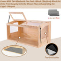 Wooden Hamster Cage,32"x16"x16"Large Hamster Cage,2 Washable Liners & 2 Adjustable Ventilation Window. Small Animal Cage