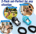 Dog Training Clicker 2-Pack with 3 Volumes-Black & Blue