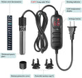 HITOP Mini Submersible Aquarium Heater -50W Digital Heater for Fish Tank Turtle Tank, for Saltwater and Fresh Water with