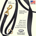 Viper Biothane K9 Working Dog Leash Waterproof Lead for Tracking Training Schutzhund Odor-Proof Long Line with Solid Bra