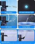 SEAOURA UV Aquarium Filter with Timer For20-40Gal Fish Tank Quiet Operation