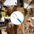 Deshedding Tool Grooming Brush for Horse Dog Cat(Double Loop)