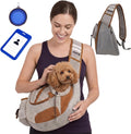 Dog Sling Carrier for Small Dogs & Cats(6-11 lbs) - Hands-Free Bag