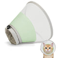 Supet Soft Cat Cone Collar to Stop Licking, Breathable Mesh Cone with Waterproof Liner Recovery Collar, for Kitten, Comfortable Elizabethan Alternative for Spay Neuter Grooming (M)