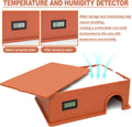 Reptile Hide Snake Hide,with a Humidification Groove Equipped with a Temperature and Humidity Sensor,Humid Hideout for S