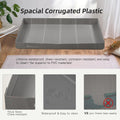 Corrugated Plastic Guinea Pig Cage Liner 55x28x3.9inch for 4x2 14inch Panels Grids Rabbit CNC Cage Liner