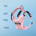 Voyager Step-in Lock Dog Harness - Pink, Small
