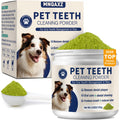 MNQAXZ Dental Powder for Dogs Teeth Fresh Breath and Teeth Cleaning Contains Natural Ingredients and Probiotics Dental Powder Dog Tartar and Plaque Removes Tooth Cleaner for Dogs 120g (60-Day Supply)