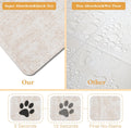 Dog Food Mat for Floors Waterproof Quick Dry Pet Placemat Cat Feeding Bowls Mats for Food and Water, Eco-Friendly Dog Accessories Diatomite Pets Supplies 12" X 20"