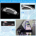 NestBasics 6pcs Aquarium lid Hinge Acrylic Fish Tank Glass Canopy Handle Fish Tank Hood top Cover Replacement Double Tap