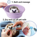 Hedgehog Bath Supplies: Foldable Bathtub, Nail Clippers, Brush, Towel