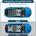 Veckle SUV Cargo Liner for Dogs with Side Flaps, Large (54" x 93") Water Resistant Trunk Cover, Non-Slip Pet Area Protector with Bumper Flap, Universal Fit for SUVs Sedans Vans, Black
