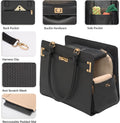 2-in-1 Stylish Dog Purse Carrier Travel Tote Bag for Small Dogs Cats