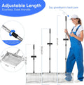 12inch Chicken Poop Scooper & Rake 2-in-1 with Adjustable Handle