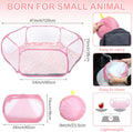 VitalCozy Guinea Pig Playpen with Mat Small Animal, Pink, Star