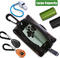 Dog Poop Bag Dispenser Holder Soft Waste Bags Roll Holders Leash Clip Clear