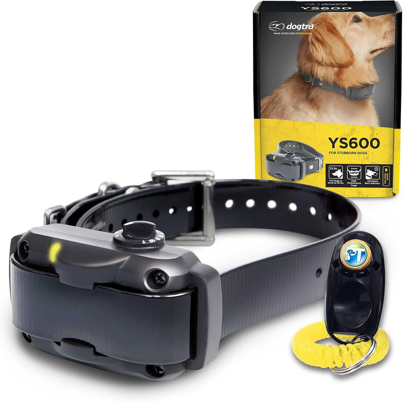 Dogtra YS600 Anti Bark Collar for Medium to Large Dogs, Adjustable 10 Intensity Levels, Vibration Warning, Low/High Stim