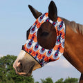 Harrison Howard Super Comfort Stretchy Fly Mask Large Eye Space with UV Protection Soft on Skin with Breathability Tribe