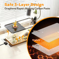 Reptile Heating Pad with Thermostat, 10-Level Adjustable Under Tank Heater, 6x11 Inch Graphene Heat Mat for Turtles Frog