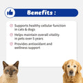 NAD+ CellVet Vitality Blend for Cats & Dogs – Cellular Resilience : Nicotinamide Riboside Chloride, Resveratrol (54g)