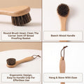 Horse Hair Brush, Wood Sourdough Cleaner Banneton Brush for Proofing Basket