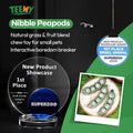 TEEWY Guinea Pig Toys, Prevent Teeth Overgrowth, Natural Vegetables and Timothy Grass, Hamster Chew Toys, Guinea Pig Che