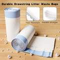 40-Pack Heavy Duty Cat Litter Box Liners for Fsitego & Fumoi Self-Cleaning Litter Boxes, Extra Thick Automatic Litter Box Bags, with Drawstring and Leakproof Cat Litter Bags