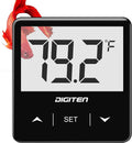 DIGITEN Aquarium Thermometer Digital Fish Tank Thermometer with Large LCD Display Stick On Water Terrarium Temperature S