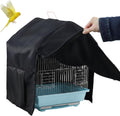 Small Bird Cage Cover Blackout for Good Night, 11.6 x 8.6 x 15.7 in Dustproof Birdcage Case, Winter Enclosure Cover, Uni