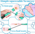 KFHENSOMR 3 Pcs Cat Treat Spoon Squeeze, Cute Pet Feeder Spoon, Multi-Function Lickable Wet Food Dispenser for Liquid Snack Puree Pet Supplies (3 Colors)