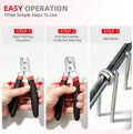 400 Pcs Hog Rings with 2 Hog Ring Pliers Kit, Straight & 45° Bent Pliers, 1", 3/4", 1/2", 3/8" Galvanized Hog Rings with