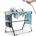 Liisaw Pet Grooming Hammock with Stand, Foldable Design, Holds Up to 165 Lbs, Joint Protection for Dogs, Restraint Tool for Small & Medium Pets, Ideal for Home and Salon Daily Grooming