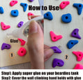24Pcs Rock Climbing Holds for Bearded Dragons,Reptiles Toy Rock Wall Holds,6 Multi-Size Climbing Rock Wall Grips for Bea