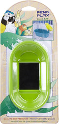 Penn-Plax Bird Bath with Mirror -Engaging Cage Accessory 5.75 x3.25x1.75 in