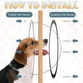 Hamiledyi 2 Pack Dog Fence Window, 12.4" Acrylic Dome Window Clear Bubble Peek Window, Dog Playground Window Pet Bubble 