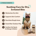 Natural Dog Company Skin Soother Balm for Skin Irritation, Allergy and Itch Relief for Dogs, Hot Spot Treatment, Dog Moisturizer for Dry Skin, Healing Ointment with Coconut Oil & Vitamin E, 2 oz Stick