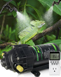 Automatic Reptile Mister System, Misting System with Timer, Reptile Humidifiers Quiet Pump Expandable to 10 Fine Mist No