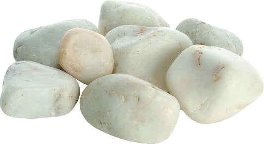 biOrb Marble Pebble Set , Solid and High-Quality Aquarium Decorations, White