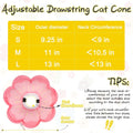 EXPAWLORER Cat Cone Collar Soft, Cat E Collar Recovery After Surgery to Stop Licking, Adjustable Waterproof Cute Neck El