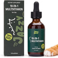 18-in-1 Liquid Multivitamin, Taurine & Lysine for Cats, Cat Liquid Vitamin, Senior & Picky Cats, Supports Immune, Skin & Coat, Energy & Overall Wellness, Chicken Flavor, 2 fl oz