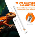 T5 10.0 UVB Reptile Light Bulb, 24W 22" 2-Pack for Bearded Dragon