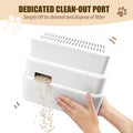 SummitGO Adjustable 3 Steps Litter Box Ramp with Litter Mat, Cat Litter Box Step with Litter Trapper, Detachable & Non-Slip Cat Stair for Automatic Boxes Small Elderly Cats