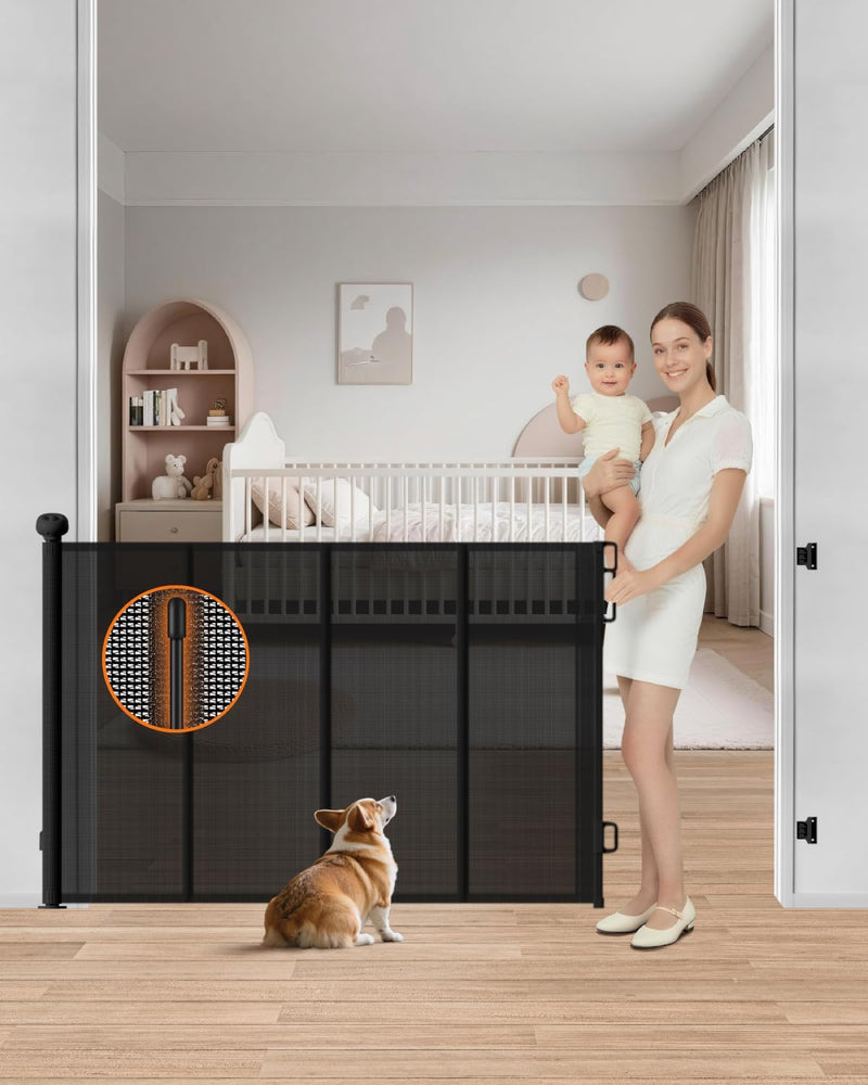 Retractable Baby Gate, Up to 55