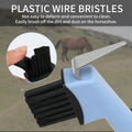 2-in-1 Blue Horse Hoop Pick with Brush Equine Hoop Pick