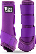Jeffers Expression Protective Horse Boots, 1 Pair, Medium - Safe Neoprene Leg Guards, Durable Strap Closures, Front & Hi