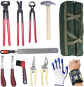 13 Pcs Professional Farrier Tools Farrier kit Horse shoeing Tools Farrier Supplies Farrier Tools for Horses Cattle Sheep