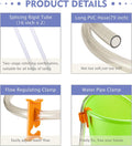 hygger Aquarium Gravel Cleaner, New Quick Water Changer with Air-Pressing Button Fish Tank Sand Cleaner Kit Aquarium Sip
